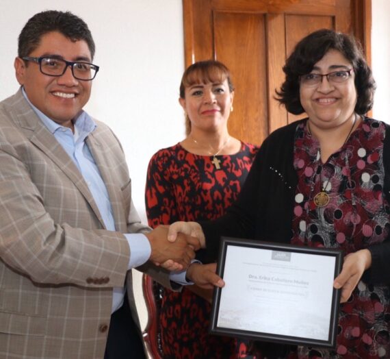 Dra. Erika Caballero (CIE) declarada «Huésped Distinguida» en la ciudad de Fresnillo