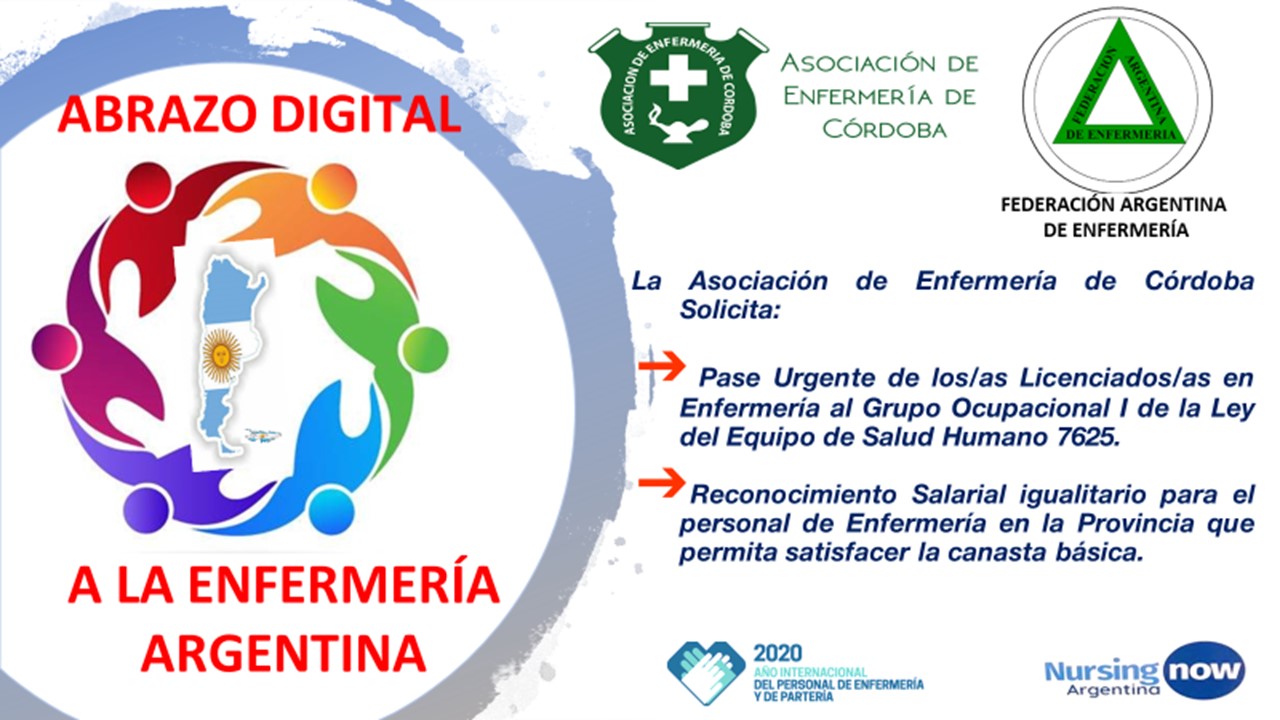 Federación Argentina de Enfermería: Abrazo digital a Enfermería