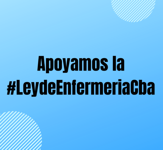 Apoyamos la #LeyDeEnfermeriaCba