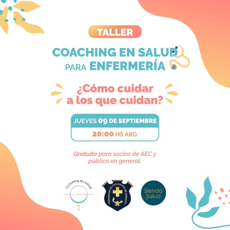 Taller en Coaching en Salud para Enfermería - 9 de septiembre a las 20hs