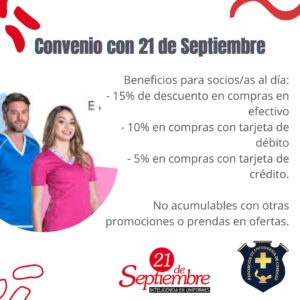Convenio con 21 de Septiembre