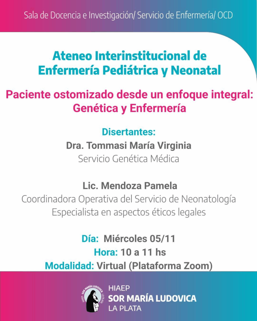 Invitación al Ateneo Interinstitucional de Enfermería Pediátrica y Neonatal